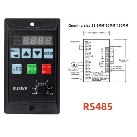 ZUKED Convertisseur De Fr Quence Monophas Pilote De Moteur Triphas MCU