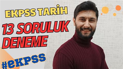 Soruluk Ekpss Tarih Deneme S Nav Ekpss Ekpss Kpss Youtube