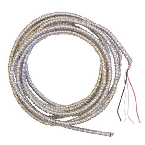 Southwire Duraclad 25 Ft 123 Solid Steel Bxac Armored Cable In The