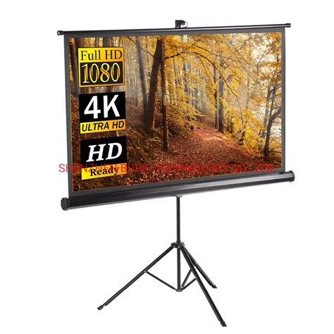 Inches Hd Portable Tripod Projection Screen Floor Stand