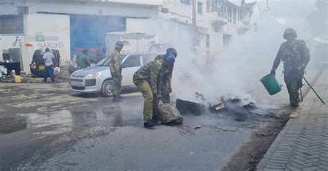 Maandamano Mombasa Protesters Engage Police In Running Battles As Anti