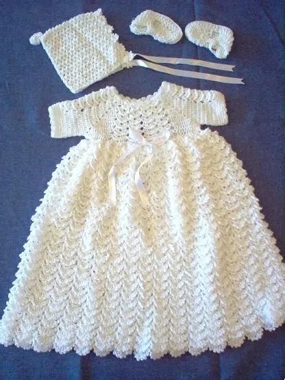 Vestidos Para Bautizo En Crochet Diagramas De Puntos Imagui