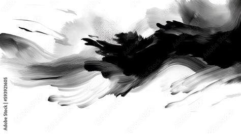 Chinese Ink Black And White Abstract Wallpaper Simple Minimal Banner