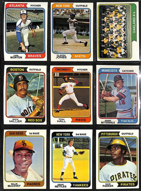 Lot Detail Topps Baseball Complete Set Of Cards W Card