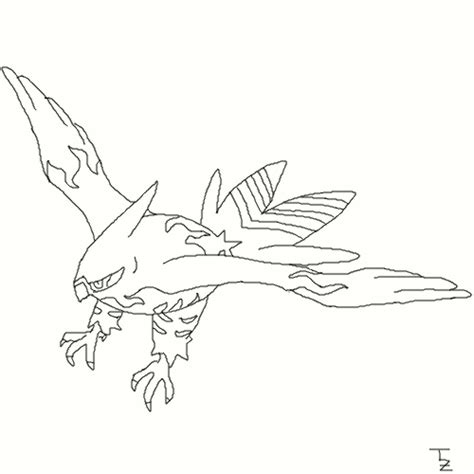 Peregrine Falcon Coloring Pages Pokemon Deviantart Quote Coloring