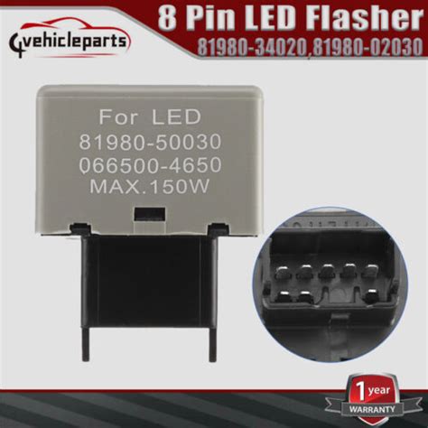 Speed Adjustable Pin Led Flasher Assy Relay Fix Turn Signal For