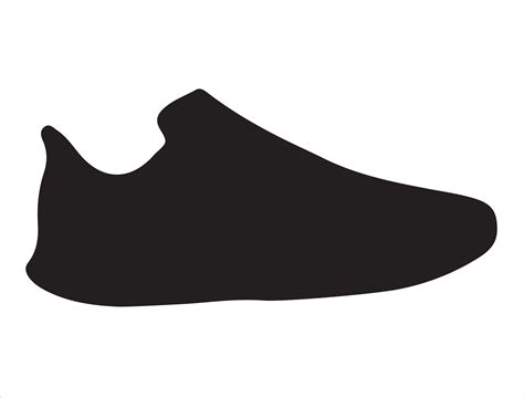 Running Shoes Silhouette Vector Art At Vecteezy