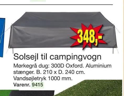 Solsejl Til Campingvogn Tilbud Hos Harald Nyborg