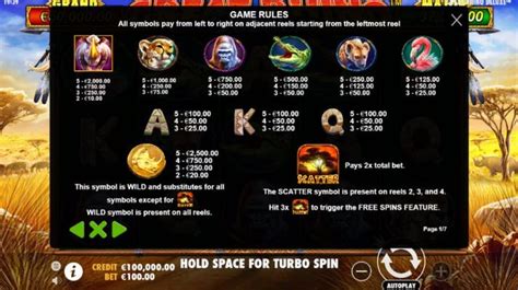 Great Rhino Deluxe Is A Reel Online Slot Machine With A Top Payout Of