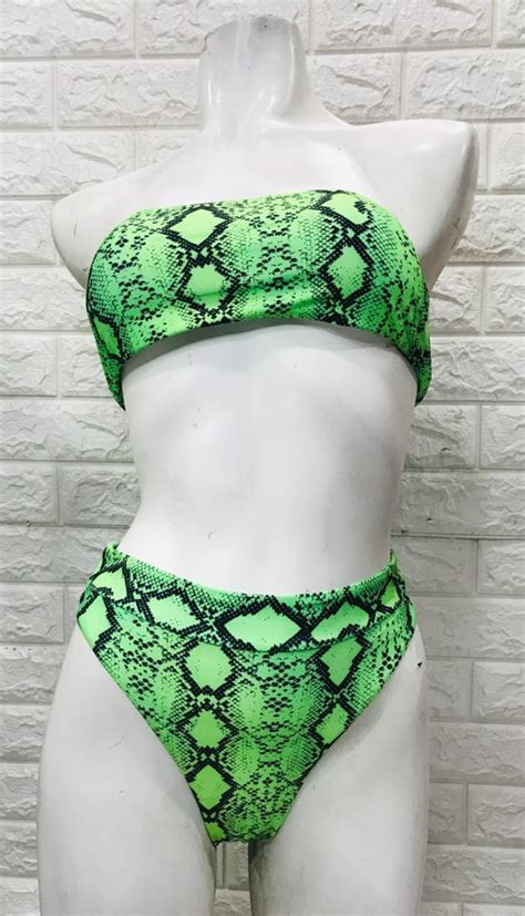 Bikini Strapless Con Dise O De Serpiente Alealon Cl Propuesta