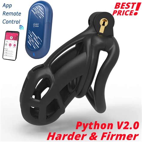 Mamba Python V2 0 Cock Cage QIUI Key Pod Box 3D Design Chastity Device