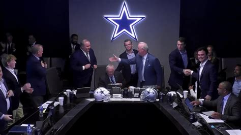 Dallas Cowboys owner Jerry Jones, COO Stephen Jones, head coach Mike ...