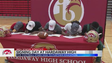 Hardaway High hosts signing day for five Football players