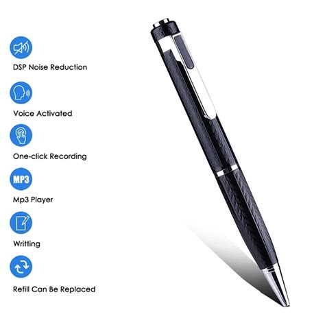 Digital Voice Recorder Pen Professional Audio Sound Recording Activated Long Distance U Disk 8gb