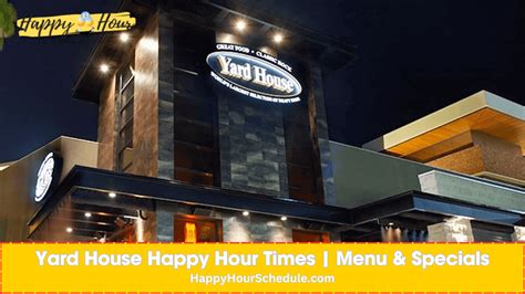 Yard House Happy Hour Times⏳| Menu & Specials 2025