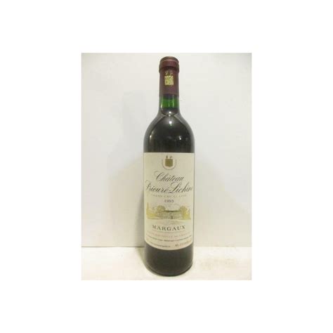 Margaux Château Prieuré lichine Grand Cru Classé Rouge 1993 Bordeaux