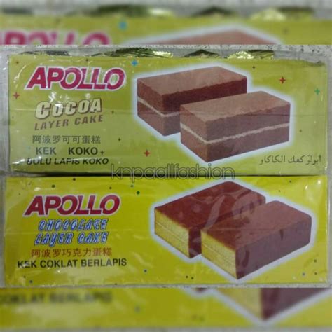 Jual APOLLO Cocoa Chocolate Layer Cake Malaysia 432g Shopee Indonesia