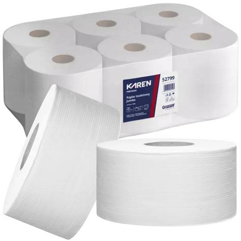 Papier Toaletowy Do Podajnika Jumbo Celuloza 100m 2W 12 Rolek Karen