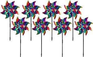 Amazon Patikil Bird Reflective Pinwheels With Stakes Pack X