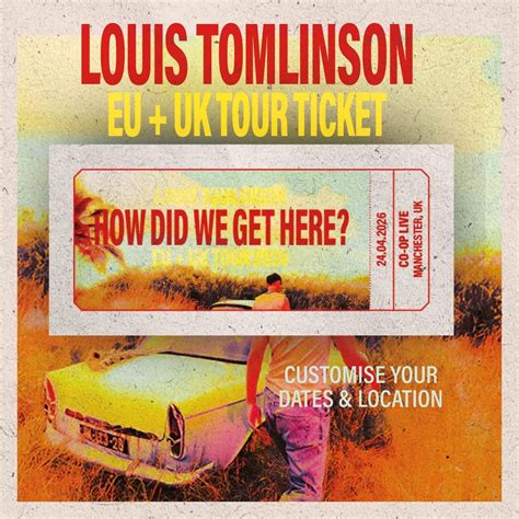 louis tomlinson      souvenir concert ticket etsy