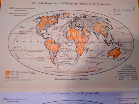 Stara Geografska Karta Putovanja I OtkriĆa Naroda 15 16 St