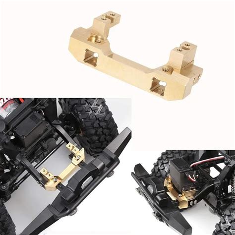 LeadingStar 1 10 RC TRX4 Front Bumper Mount Gold Servo Relocation Mount