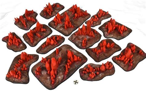 Crystal Spires – Ruby | Go To Ground Wargaming, War Games Terrain