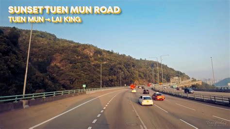 4KGolden Hour Bus Ride In Hong Kong Tuen Mun To Lai King KMB