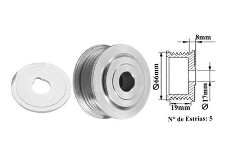 Polia R Gida Para Alternador Ipanema Kadett Monza C Cinap