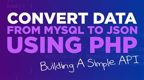 Create JSON Using PHP And MySQL A Simple API 74 DevDrawer