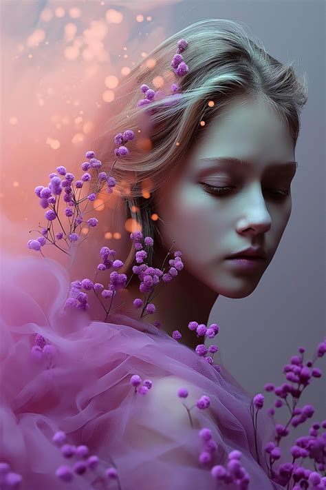 Download Ai Generated, Woman, Flowers. Royalty-Free Stock Illustration ...