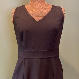 White House Black Market Dresses Whbm Body Perfecting Black Vneck