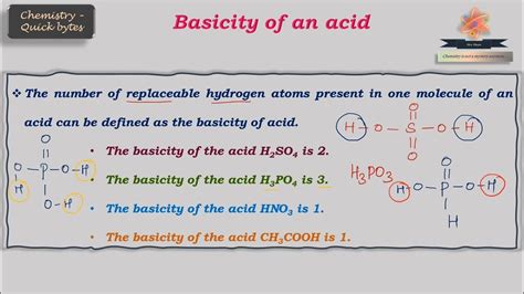 Basicity Of An Acid Structure Of Acid Mole Concept Sulphuric Acid Acids Of Phosphorus