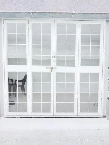 White Aluminium Frame Hinged Glass Window For Office Size Dimension 5 X 4 Feet At Rs 14000