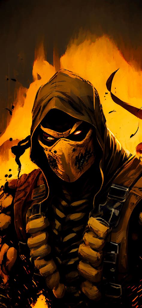 Mk Scorpion Art Wallpapers Aesthetic Mortal Kombat Wallpaper