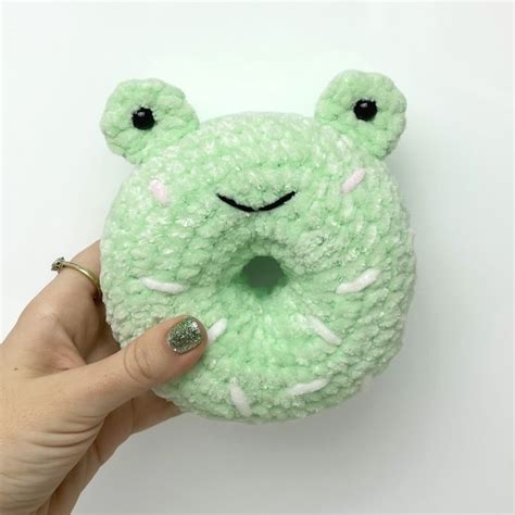 Rose And Lily Amigurumi Crochet Donut Frog Free Crochet Pattern