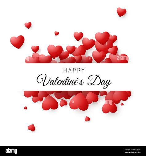 Colorida tarjeta - Feliz Día de San Valentín. Romántico concepto de ...