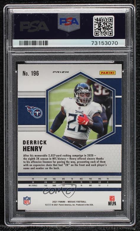 Panini Mosaic Mosaic Prizm Derrick Henry For Sale Online Ebay