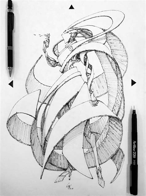 Pen Art Drawings Drawing Sketches Fantasy Drawings Character