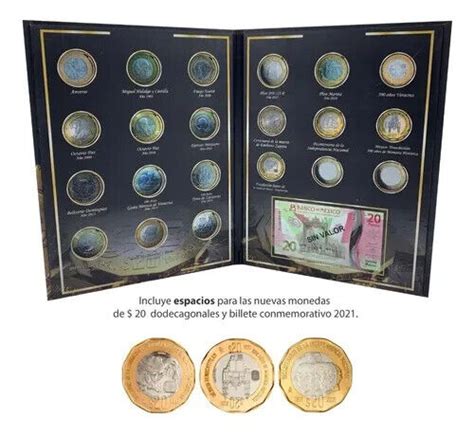 Album Para Coleccionar Monedas Conmemorativas De Pesos No Incluye