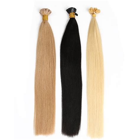 Cara 100 Virgin Remy Human Hair Extensions Keratin Fusion Flat Tip Hair Extension