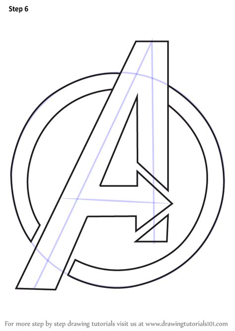 How to Draw Avengers Logo (Brand Logos) Step by Step ...