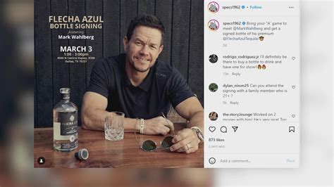 Mark Wahlberg tequila bottle signing event in Dallas | wfaa.com