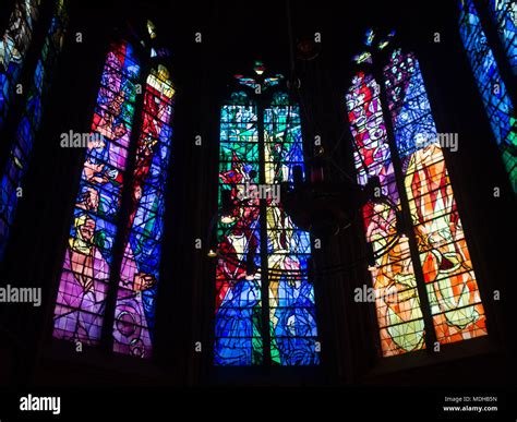 Marc Chagall Vetrate Nella Cattedrale Di Saint Etienne Metz Foto Stock