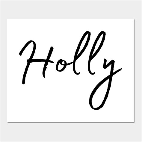 Holly name calligraphy wall and art print holly – Artofit