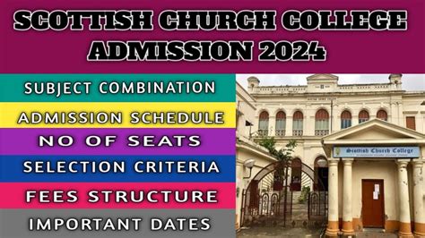 Scottish Church College Admission 2024 Wb College Admission 2024