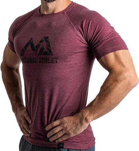 Natural Athlet Slim Fit Fitness Tshirt F R Herren Langes