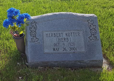 Herbert A Herb Kotter Memorial Find A Grave