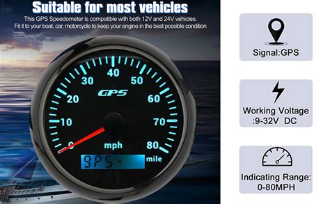 Amazon Kaolali Digital Gps Speedometer Speed Gauge Mm Inch