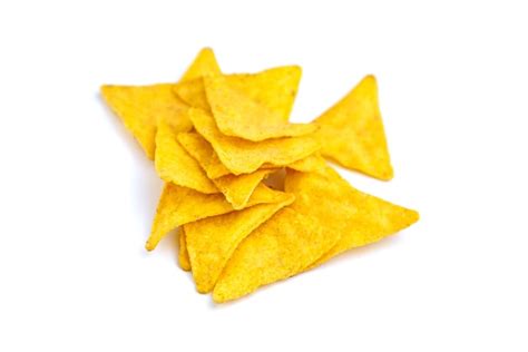 Premium Photo Nachos Corn Chips Isolated On White Background